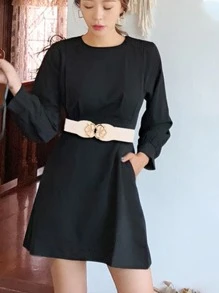3件套加大码弹力腰带，心形合金扣，适用于连衣裙、服装、束腰带，适合万圣节、情人节、夏季、秋季、上学等场合。 - 彩色 - 查看 2