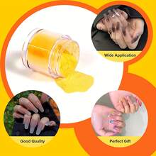 24 色丙烯酸指甲闪光粉套装，10g/瓶，适合女士和女孩的美甲 3D 延长礼物 - 彩色 - 查看 3