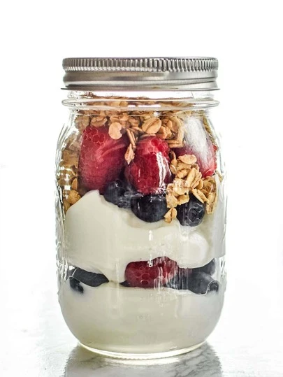 大容量玻璃密封罐,適用於儲存咖啡、沙拉醬、燕麥、醃菜、果醬等,寬口梅森罐