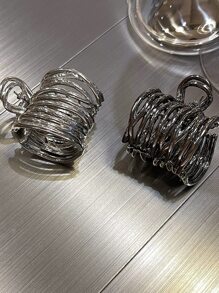 1 件女士金属高马尾夹，时尚发爪夹发饰街头头饰发夹发夹发夹发夹发夹，优雅秋冬发饰，适合女士度假装扮