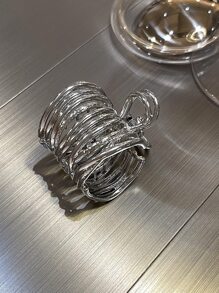 1个女士金属高马尾发爪夹，适合女性发饰、派对、Y2K风格发夹、发卡、发夹、发抓夹，优雅秋冬度假装扮，夏季海滩风情。 - 銀色 - 查看 6