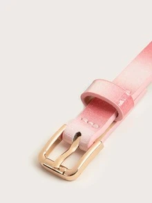 1pc Children's Golden Buckle PU Leather Belt - Multicolor - View 4