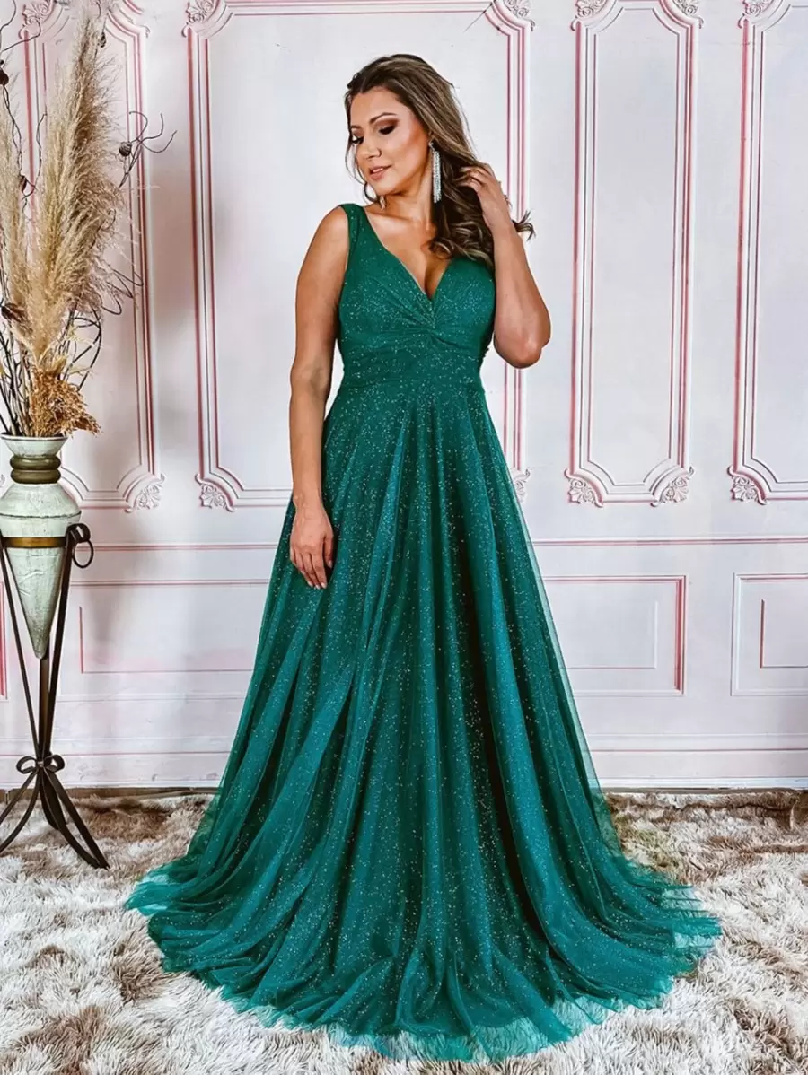 Grife Velasco Women Party Dresses - Dark Green - View 1