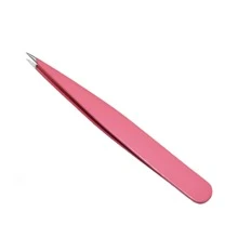 Set De 4 Pinzas De Depilar Para Cejas, Pinzas De Precisión Para Dar Forma A Las Cejas Y Eliminar Fragmentos De Vello Facial - Rosa - Ver 3