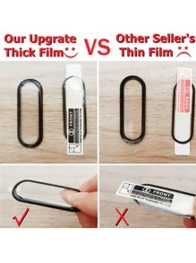 3pcs Soft Film Screen Protector Compatible With Xiaomi Band 10 9 8 7 6 5 4 8 Pro 9 Pro 7 Pro, Waterproof Full Coverage High Definition Compatible With Xiaomi Mi Band 10/9Pro/9/8Pro/8/7 Pro/7/6/5/4/Nfc