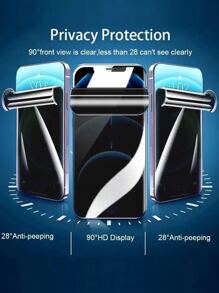 2 stuks anti-spion keramische matte privacy screen film compatibel met iPhone 11 14 15 1Pro Max 7 8 Plus privacy screen protector compatibel met iPhone 12 13 PRO XS MAX Mini X XR cadeau voor verjaardag, familie, vrienden telefoon screen protector, telefoon accessoires