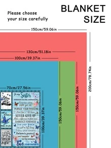 1入組柔軟的&時髦至信封毯子-完美禮品適用於你的 - 彩色 - 查看 3