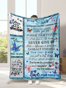 1入組柔軟的&時髦至信封毯子-完美禮品適用於你的 - 彩色 - 查看 1