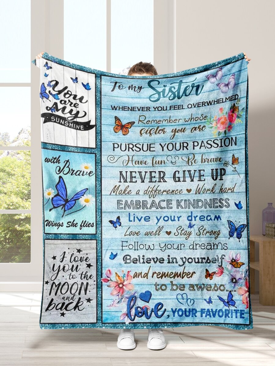 1入組柔軟的&時髦至信封毯子-完美禮品適用於你的 - 彩色 - 查看 1