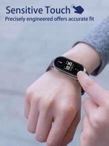 二合一硬质PC保护壳，带屏幕保护膜，兼容小米手环10/9/8/7/6/5/4/3 NFC智能手环保护膜，抗冲击防震，保护性强。 - 無色 - 查看 8