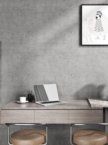 1pc Cement Gray Retro Cracked Waterproof Anti-Fouling Self-Adhesive Renovation Wallpaper For Home Decoration, Furniture, Room Background,Renovation Stickers Peel Wall Panels,Wall Paper, Wallpapers,Spring Decoration Items Refresh Your Home,Rama Decoration Stickers Gifts Birthday Graduation - Grey - View 5