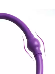 1pc Thickened Latex Tube Unisex Sweat Absorbing Anti-slip Sponge Yoga Fitness Shoulder Opener Leg Trainer Resistance Band - Purple - View 4