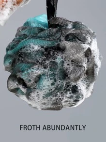 3pcs Bath Sponge Soft Shower Flower, Bubble Bath Ball, Random Color Home Bathroom Decor Fall Decor Back To School - Multicolor - View 6