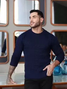 TRICOT DE LUXO Men Sweaters - Navy Blue - View 2
