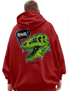 Men Sweatshirts - 紅色 - 查看 1