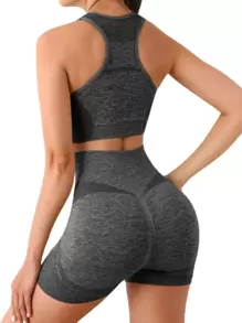 Women Sports Sets - Xám - Xem 1