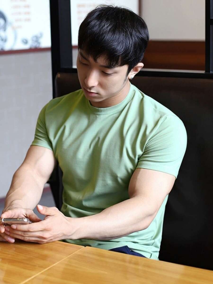 Men T-Shirts - 綠色 - 查看 1