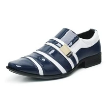 Dress Shoes - Xanh và trắng - Xem 1