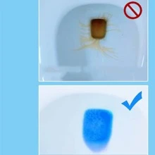 1入組通用藍色泡泡自動馬桶清潔劑,馬桶除臭器塊