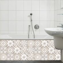 Giấy dán tường - Màu be - Xem 11