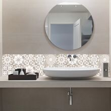 Giấy dán tường - Màu be - Xem 4