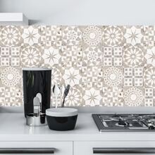 Giấy dán tường - Màu be - Xem 10