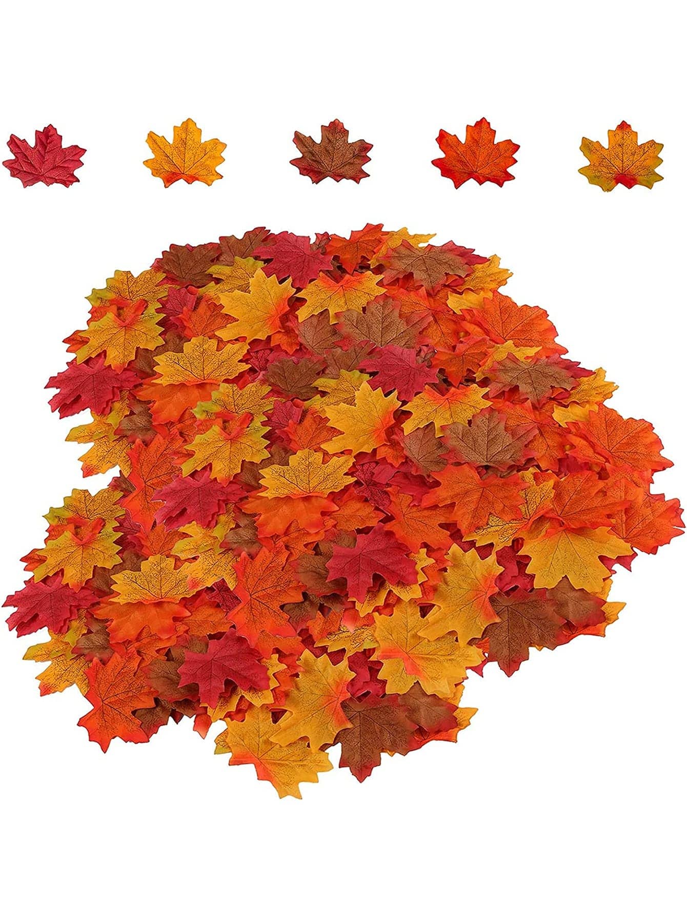 50/150PCS Artificial Plants, Maple Leaves, Autumn Decorations, Halloween Decorations, Birthday Parties, Fake Flowers, DIY Home Outdoor Garden Decorations, Home Dining, Living Room, Bedroom Vase Decorations, Wedding Decorations, Bride's Hand-Held Materials