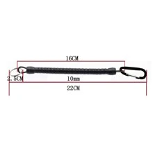 1pc Retractable Fishing Rope With Phone Line Shape, Fishing Lure Tool Rod Protection Rope - Black - View 6