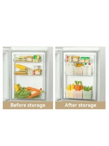 WORTHBUY 1pc Multi-functional Transparent Plastic Storage Box, Refrigerator Fresh-keeping Box For Fruits And Vegetables, Also Suitable For Kitchen And Restaurants