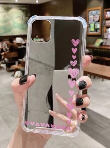 愛心圖案鏡面手機殼 - 彩色 - 查看 4