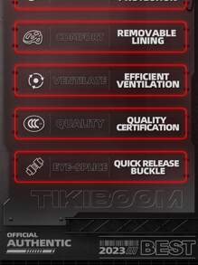 QIKE 1 pieza fibra de carbon textura pleno cara casco para motocicleta - Negro - Ver 4