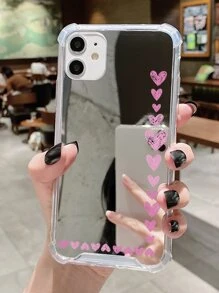 愛心圖案鏡面手機殼 - 彩色 - 查看 1
