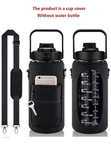 1入組 Hq Sbr 潛水材料 2 升戶外運動水壺蓋半加侖防滑杯架包帶肩帶 - 粉色 - 查看 9