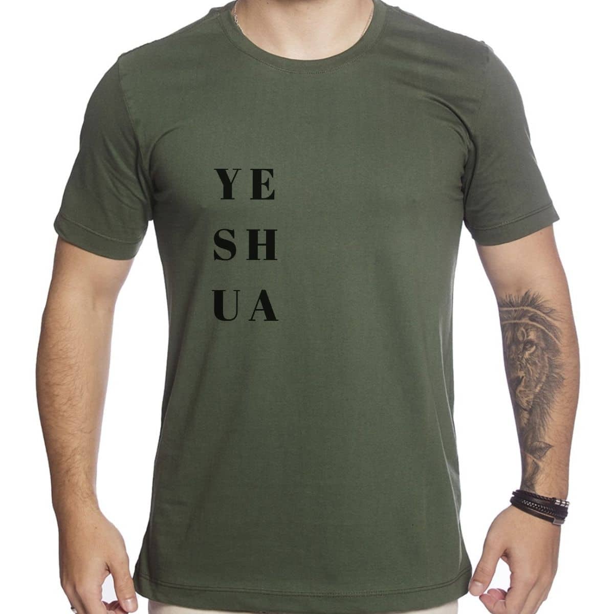Men T-Shirts - 軍綠色 - 查看 1