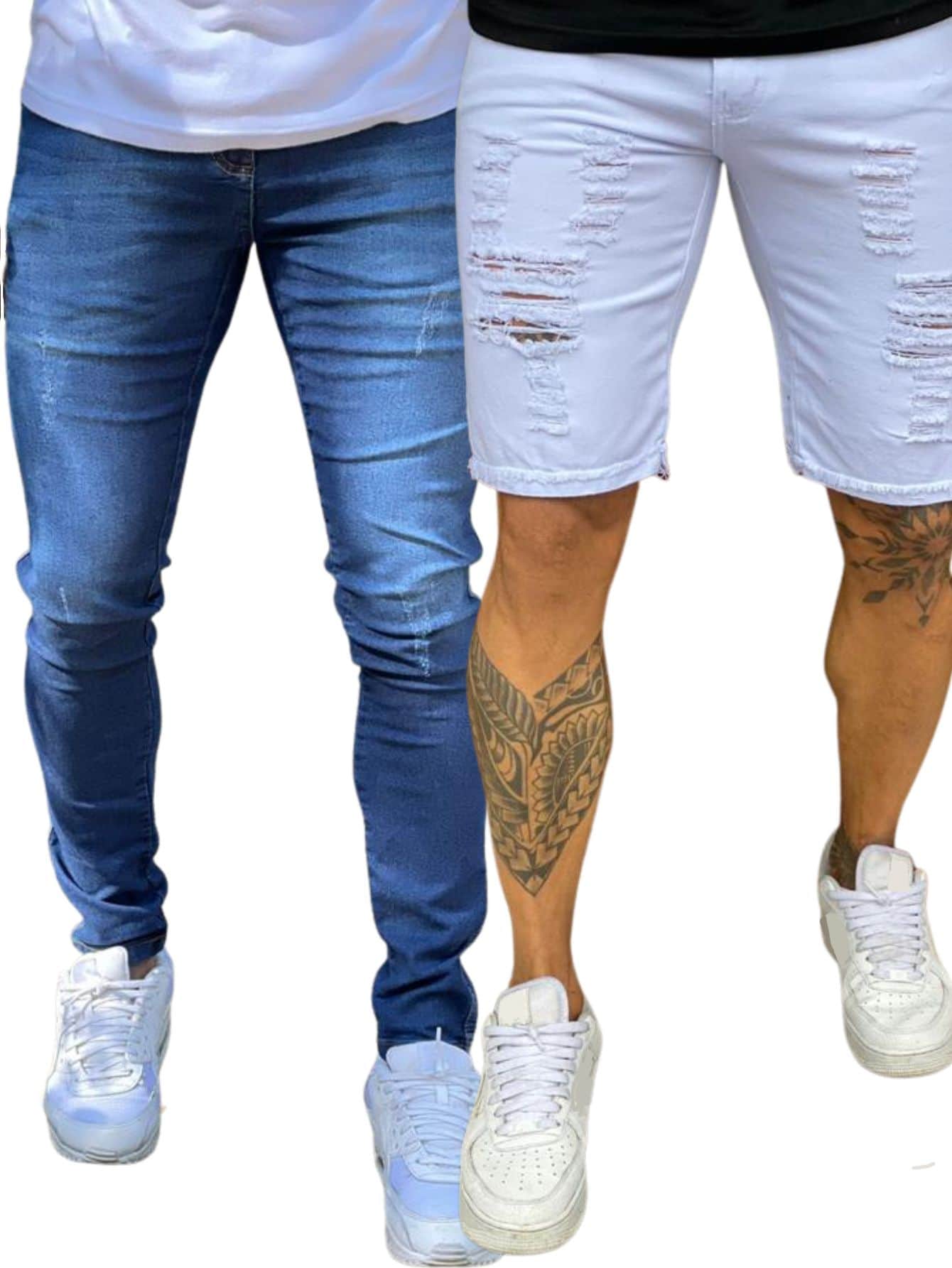 Men Jeans - 彩色 - 查看 1