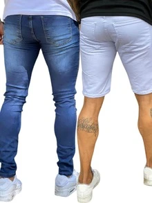 Men Jeans - 彩色 - 查看 2