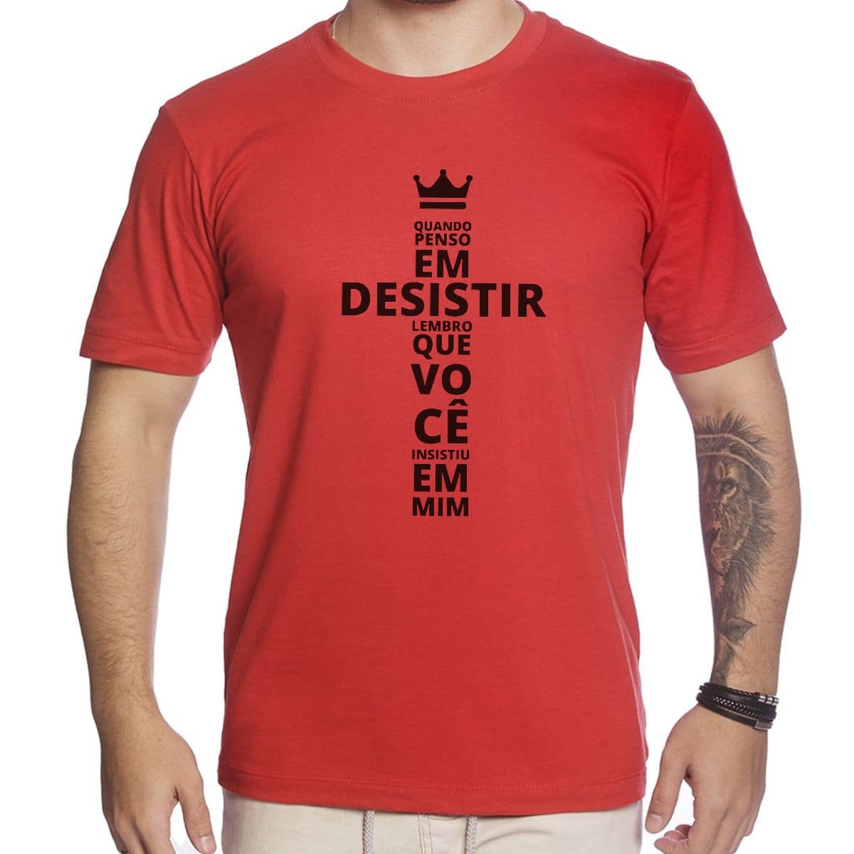 Men T-Shirts - 紅色 - 查看 1