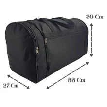 Bolsa Mala de Viagem Reforçada Grande - Preto - Visão 4