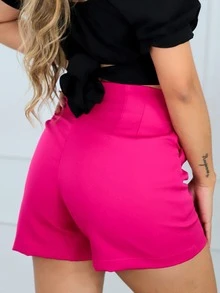 Women Shorts - Hot Pink - View 2