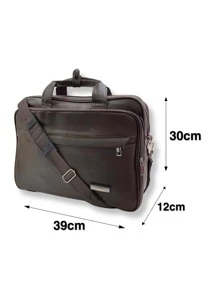 Men Briefcase - Óxido marrón - Ver 3