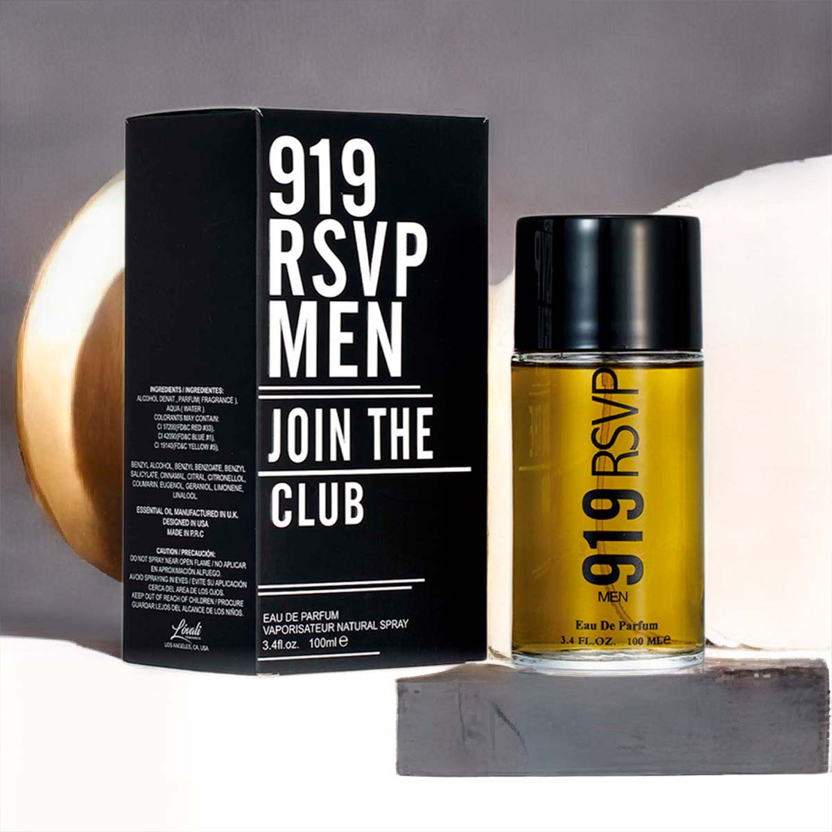 Lovali 919 VIP Men's Perfume 100 Ml - 黑色 - 查看 1