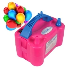 Inflador Compressor Balão Bexiga 2 Bico Festa Aniversário Evento - Rosa 127v - Visão 1