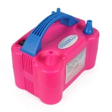 Inflador Compressor Balão Bexiga 2 Bico Festa Aniversário Evento - Rosa 127v - Visão 2