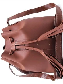 Women Tote Bags - 駝色 - 查看 2