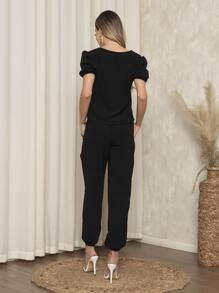 Women Two-piece Outfits - màu đen - Xem 5