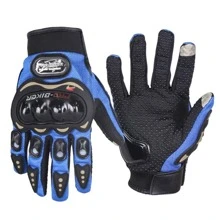 Men Full Finger Gloves - Màu xanh lam - Xem 1