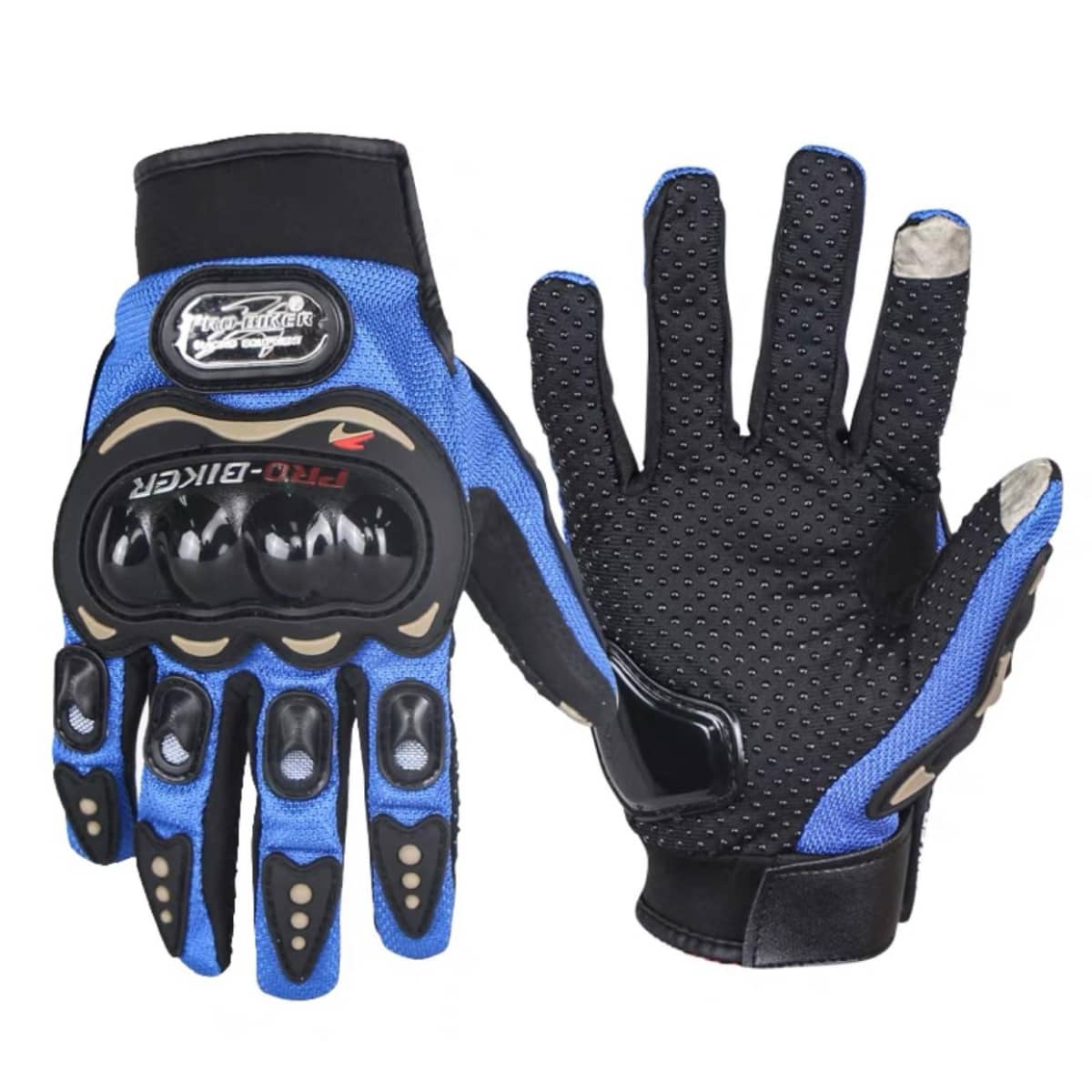 Men Full Finger Gloves - Màu xanh lam - Xem 1