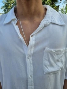 Grumet Cord Fish Scale Chain 70cm 2.2 MM In Solid 925 Sterling Silver - 銀色 - 查看 7