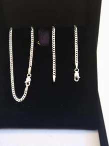 Grumet Cord Fish Scale Chain 70cm 2.2 MM In Solid 925 Sterling Silver - 銀色 - 查看 9
