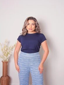 Women T-Shirts - Màu xanh hải quân - Xem 6